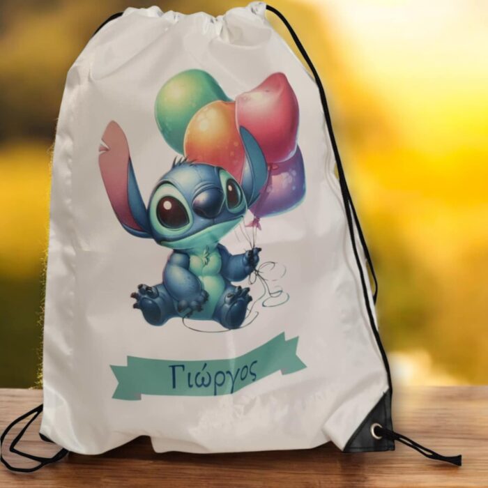 Χειροποίητα σακίδια πλάτης με θέμα τον Stitch!