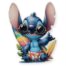 Χειροποίητη, ξύλινη φιγούρα με θέμα τον Stitch (20 εκ.).