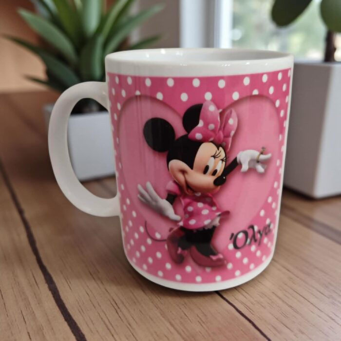 Χειροποίητη κούπα με θέμα Minnie Mouse!