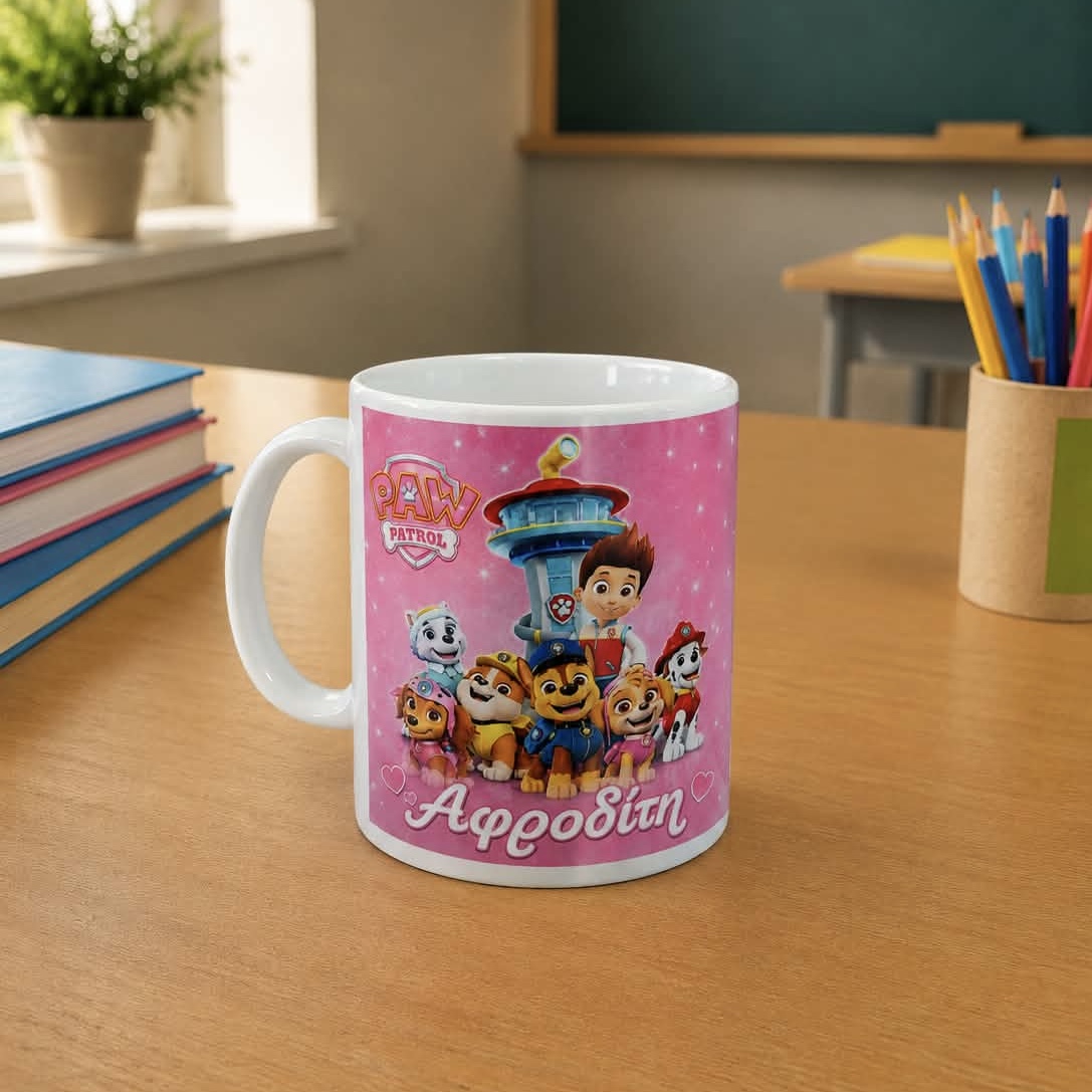 Xειροποίητη προσωποποιημένη κούπα Paw Patrol - Image 2